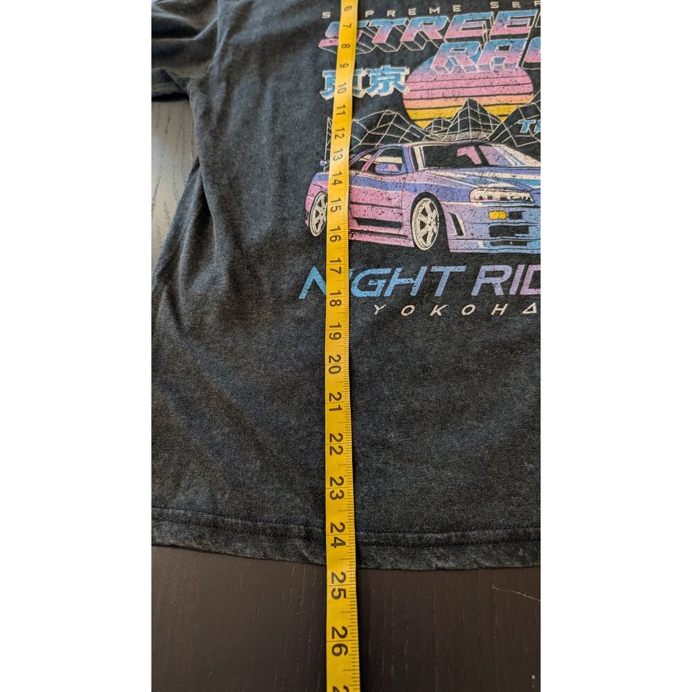 Univibe NEW Tokyo Street Race Graphic Tee Large JDM Skyline Relaxed Fit - Picture 5 of 6